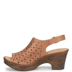 born diamond leather sling clogs